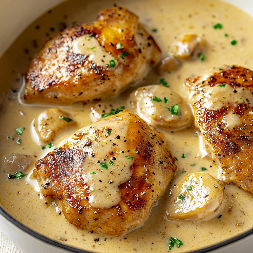 Creamy Garlic Chicken Dish