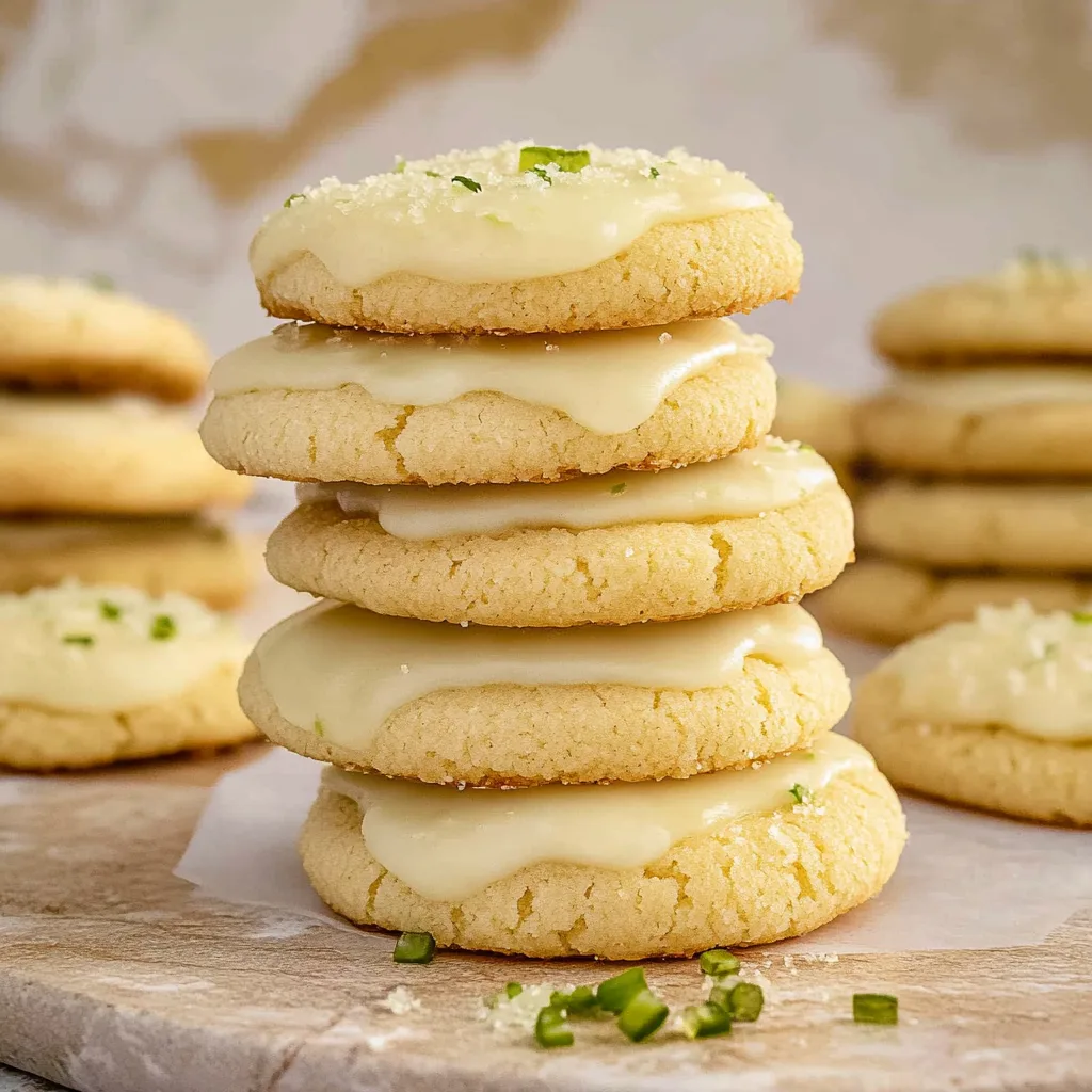 Recipe preparation for Key Lime Cookies