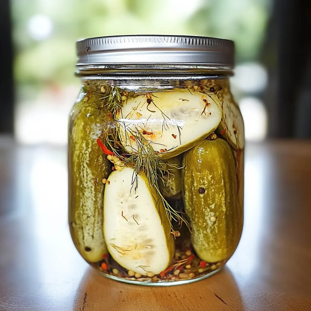 Recipe preparation for Killer Spicy Garlic Dill Pickle