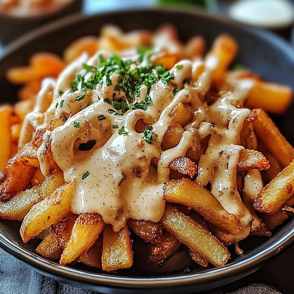 Recipe preparation for Louisiana Voodoo Loaded Fries