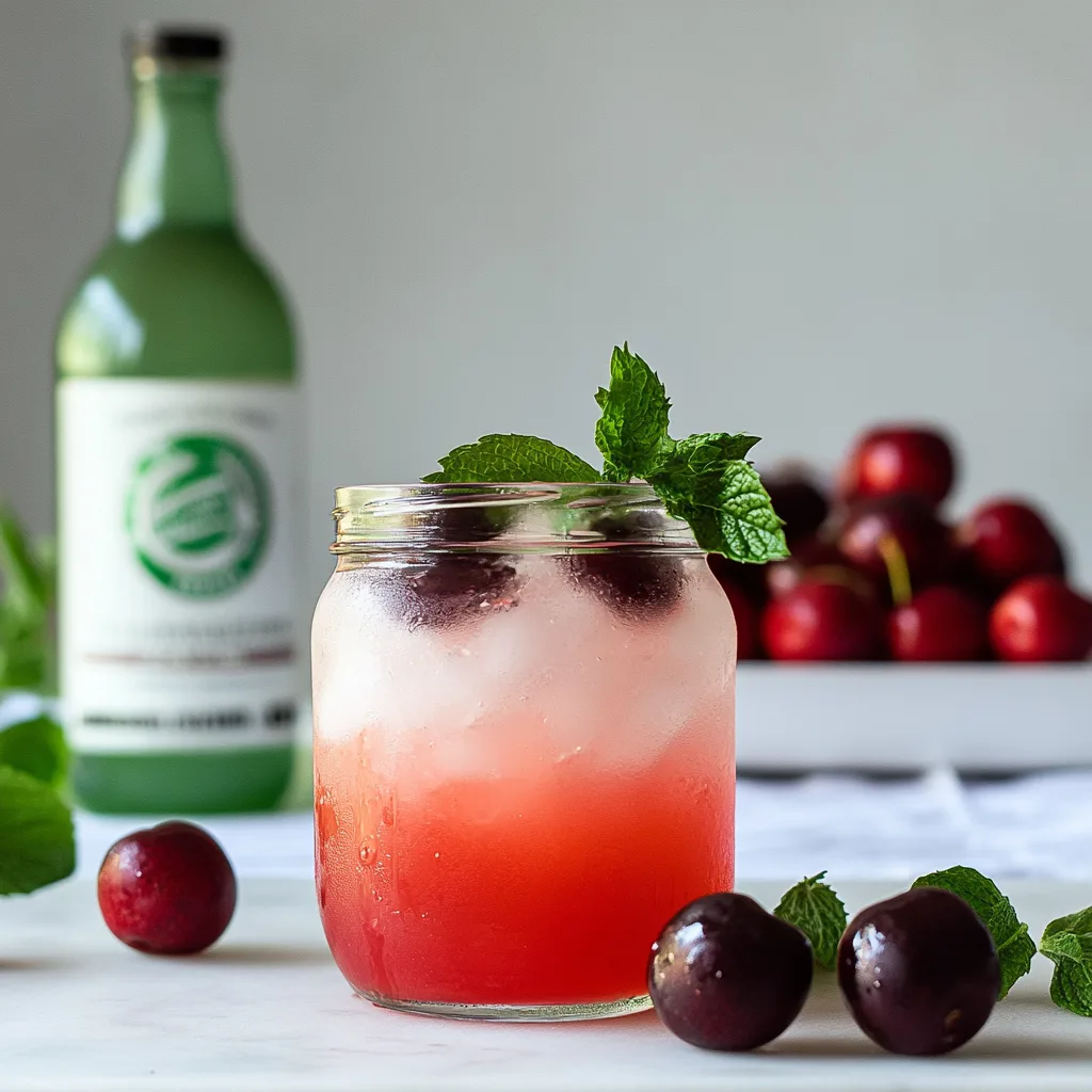 Recipe preparation for Cherry mojito recipe