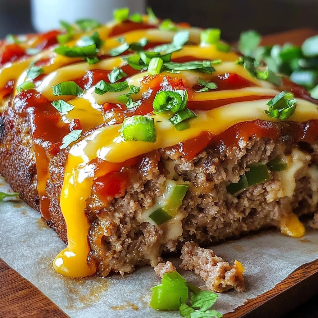 Recipe preparation for Philly Cheesesteak Meatloaf