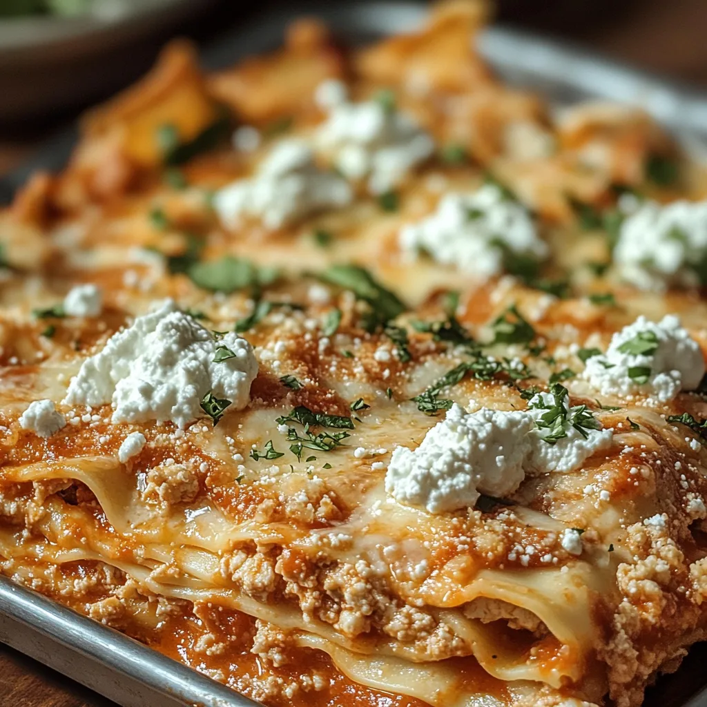 Recipe preparation for Crack Chicken Lasagna Delight