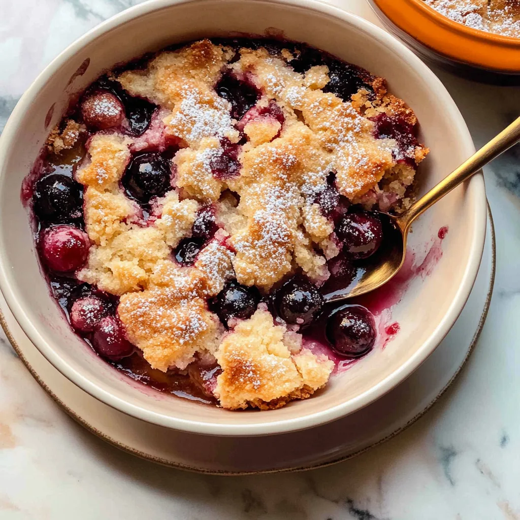Recipe preparation for Cherry cobbler easy