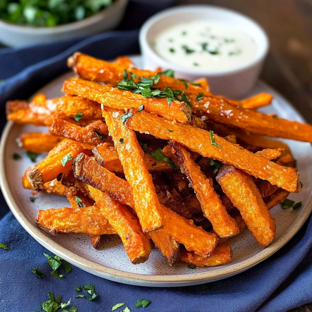 Recipe preparation for Easy Sweet Potato Fries