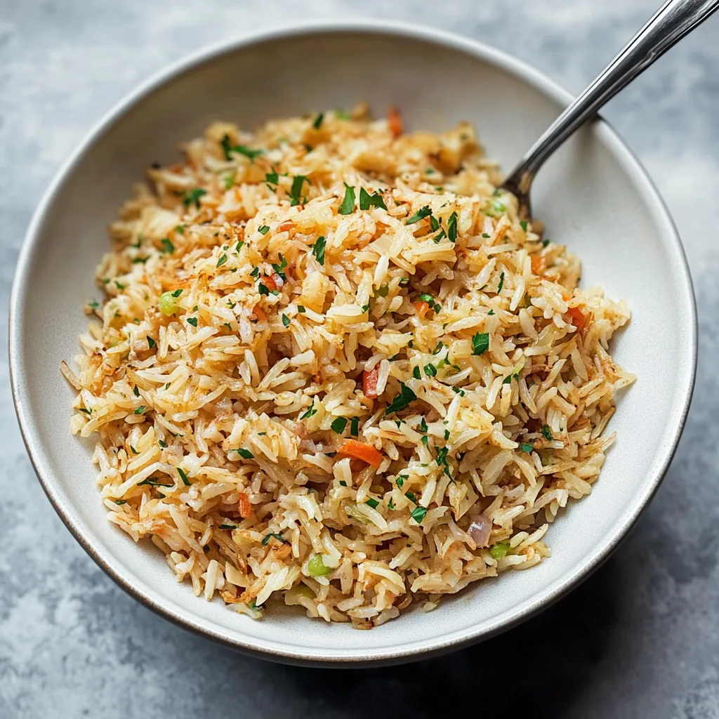 Recipe preparation for Homemade Rice Pilaf