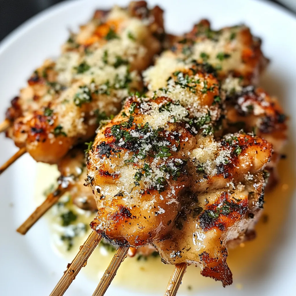 Recipe preparation for Blackstone Garlic Parmesan Chicken