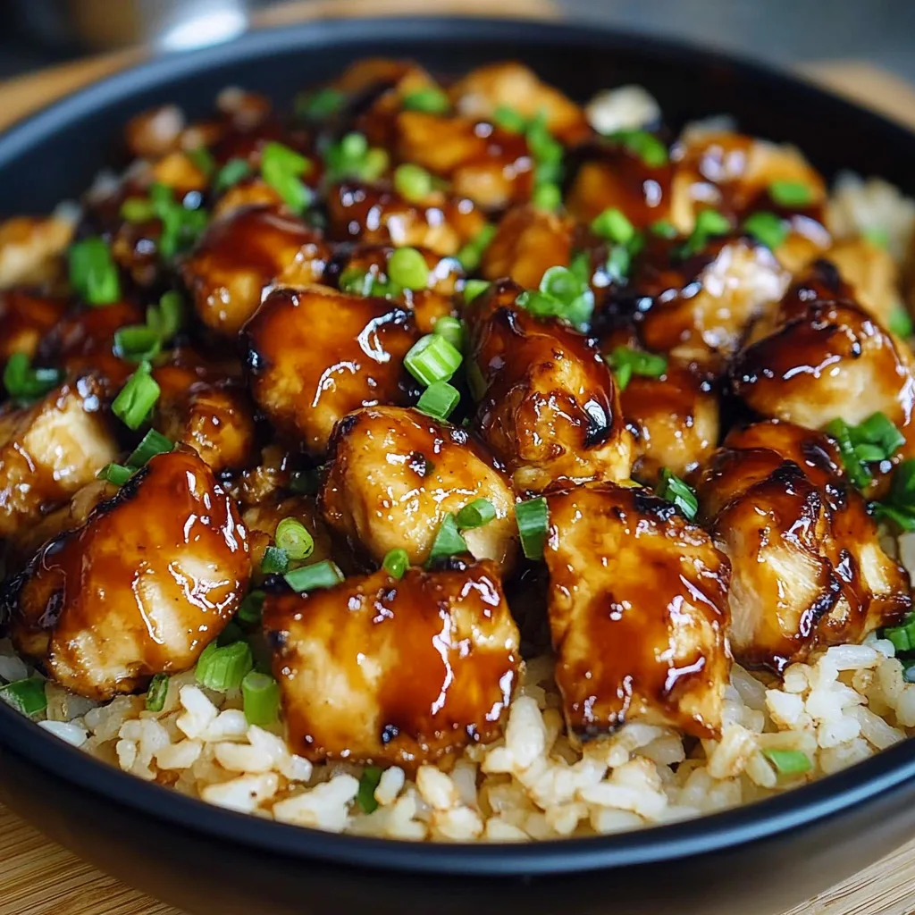 Recipe preparation for Honey BBQ Chicken & Rice
