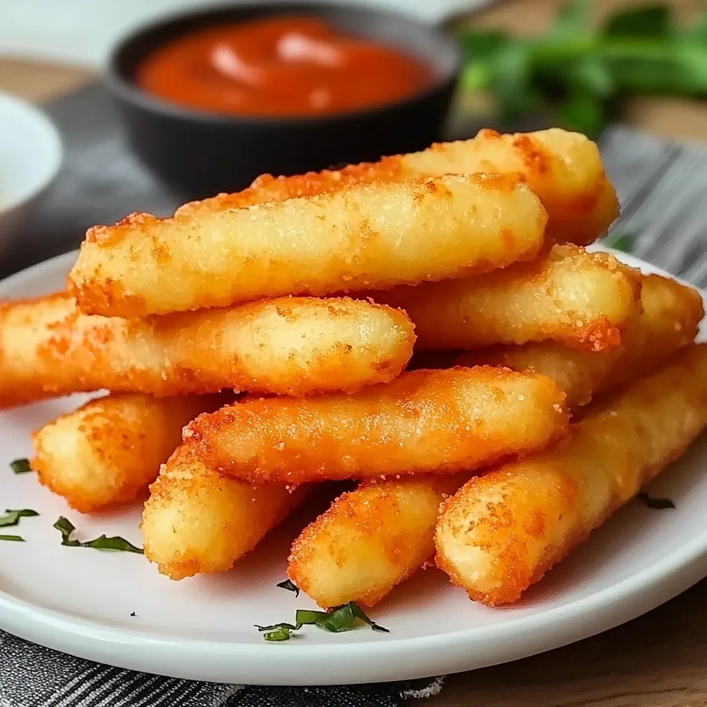 Recipe preparation for Potato Cheese Sticks