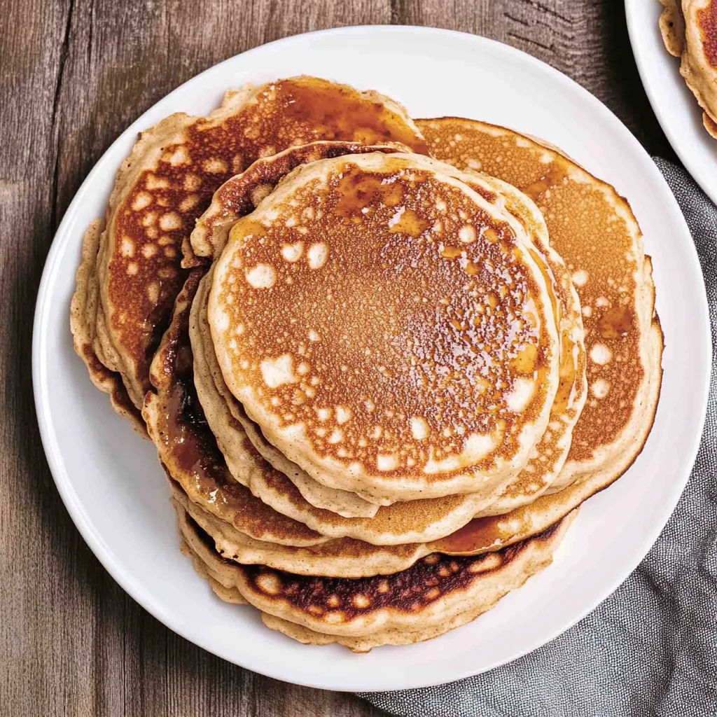 Recipe preparation for Vanilla Cinnamon Buttermilk Pancakes