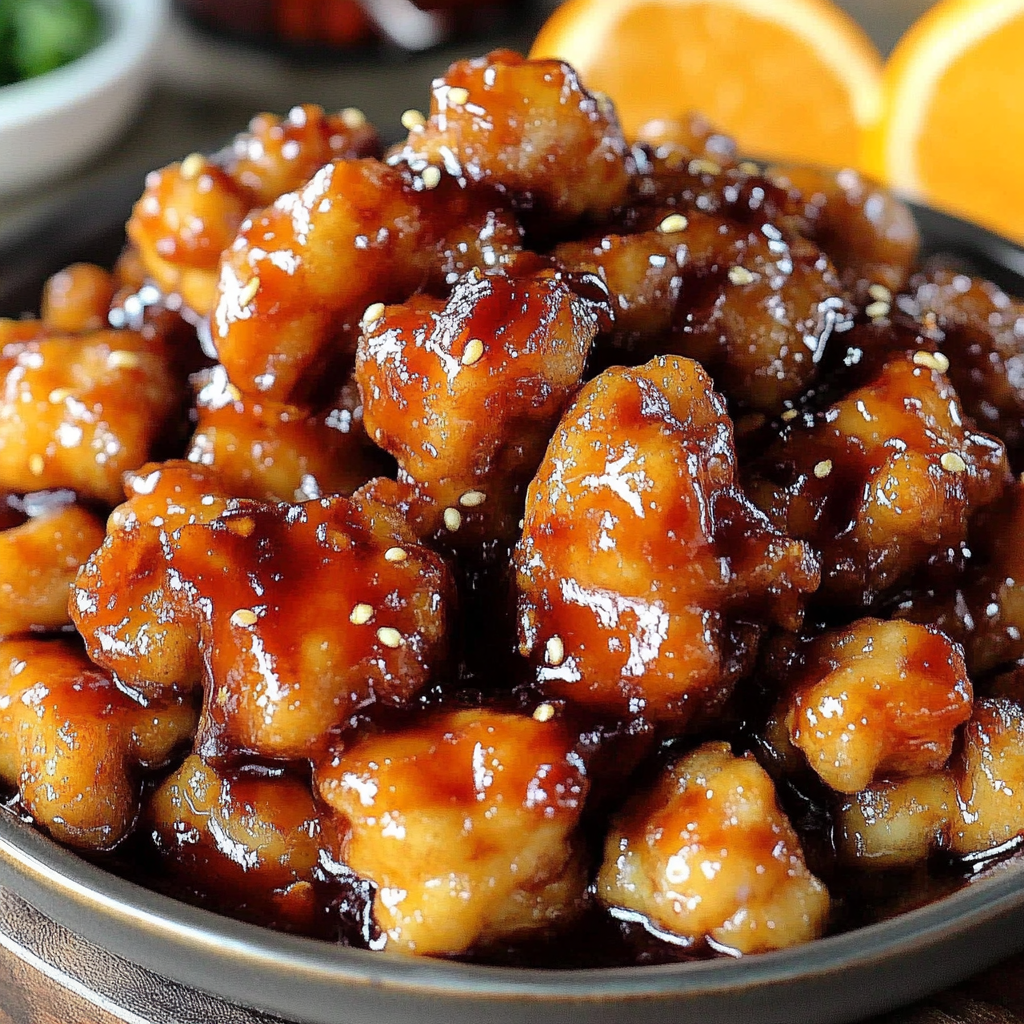 Recipe preparation for Baked Orange Chicken