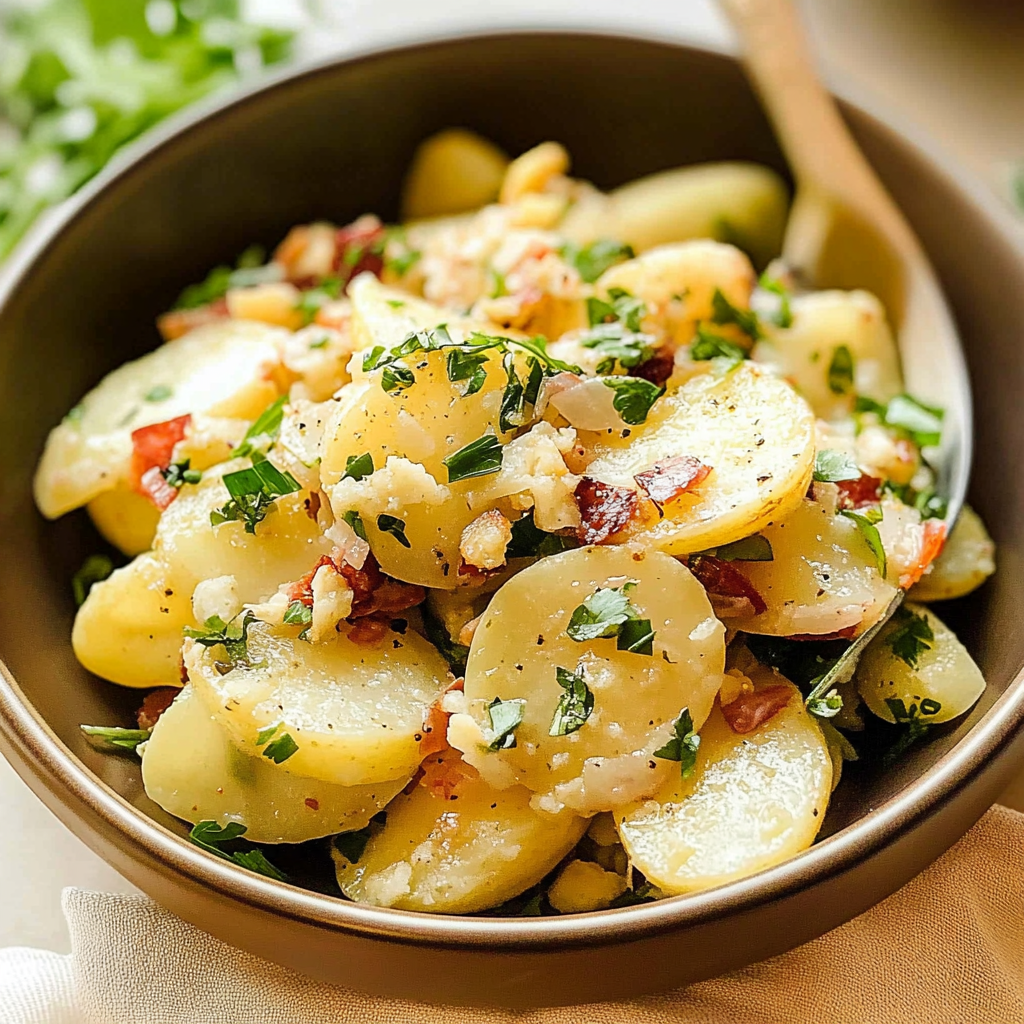 Recipe preparation for German Potato Salad