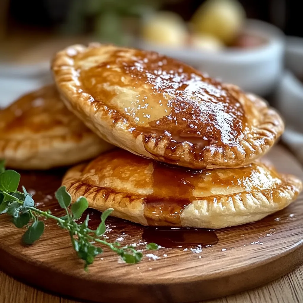 Recipe preparation for Stuffed Cheesecake Fried Apple Pies