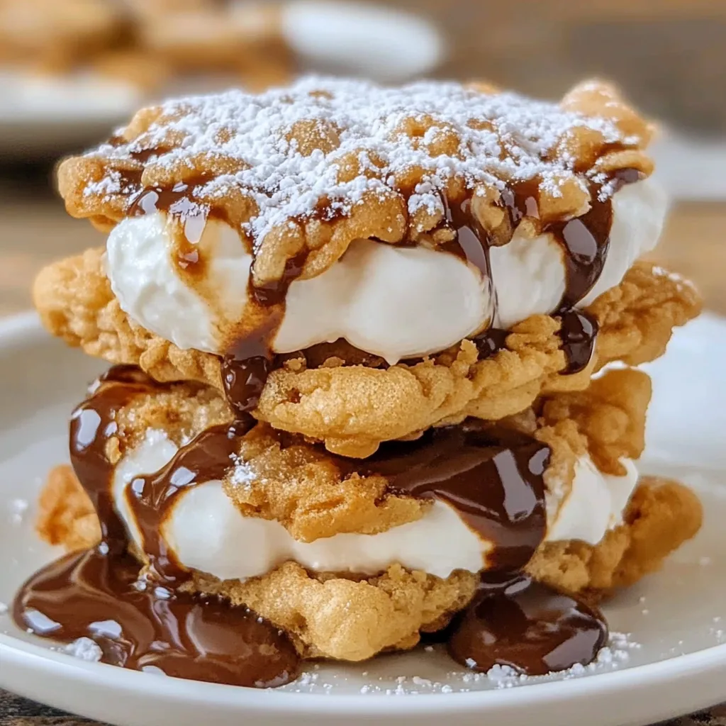 Recipe preparation for Deep Fried S'Mores