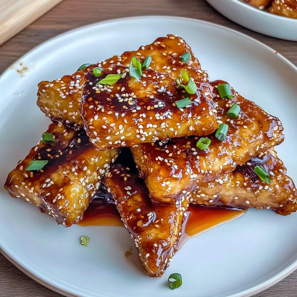 Recipe preparation for Crispy Sticky Tofu