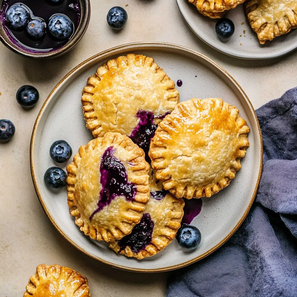 Recipe preparation for Air Fryer Blueberry Hand Pies