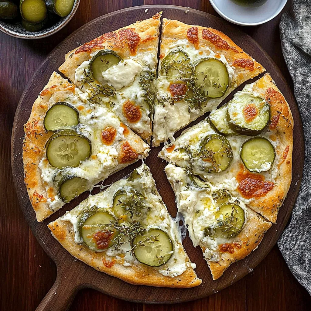 Recipe preparation for Pickle Pizza