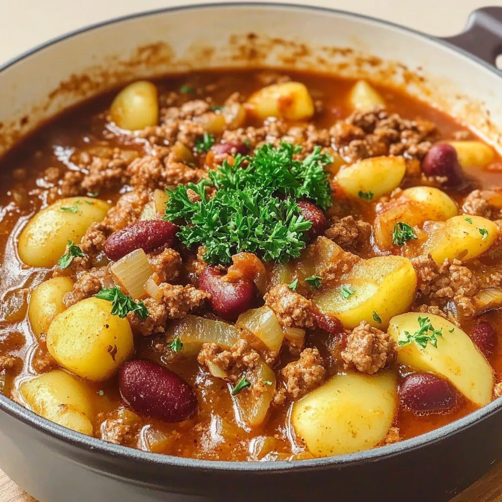 Recipe preparation for Cowboy Stew