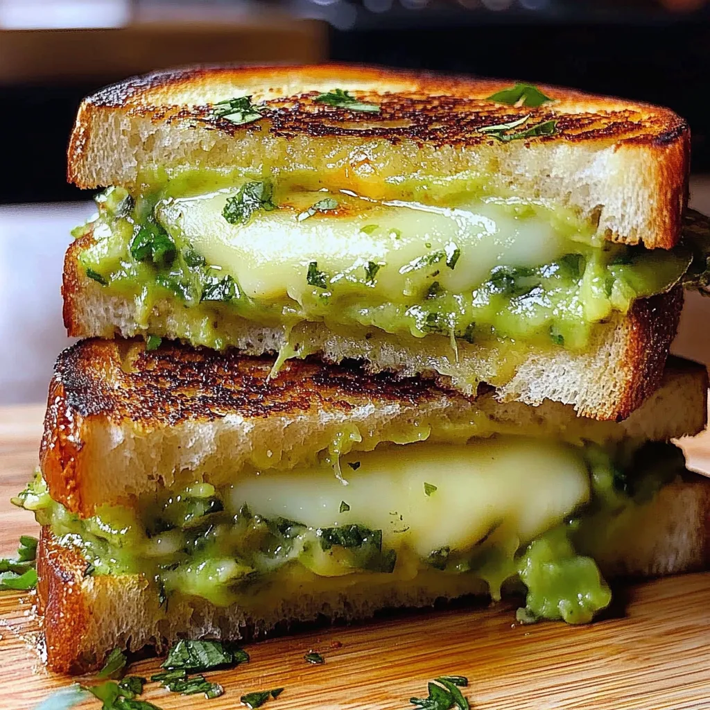 Recipe preparation for Creamy Avocado Grilled Cheese