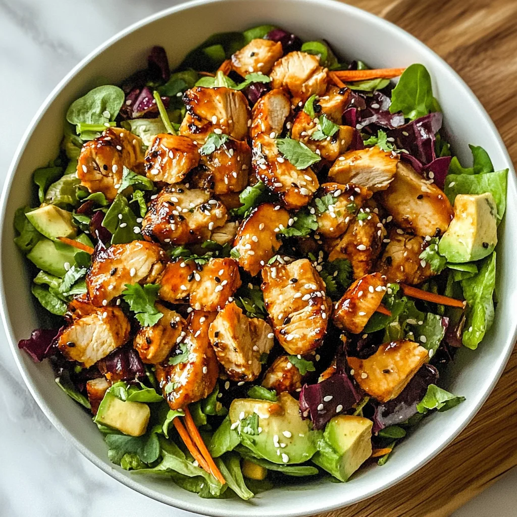 Recipe preparation for Asian Chicken Crunch Salad Recipe
