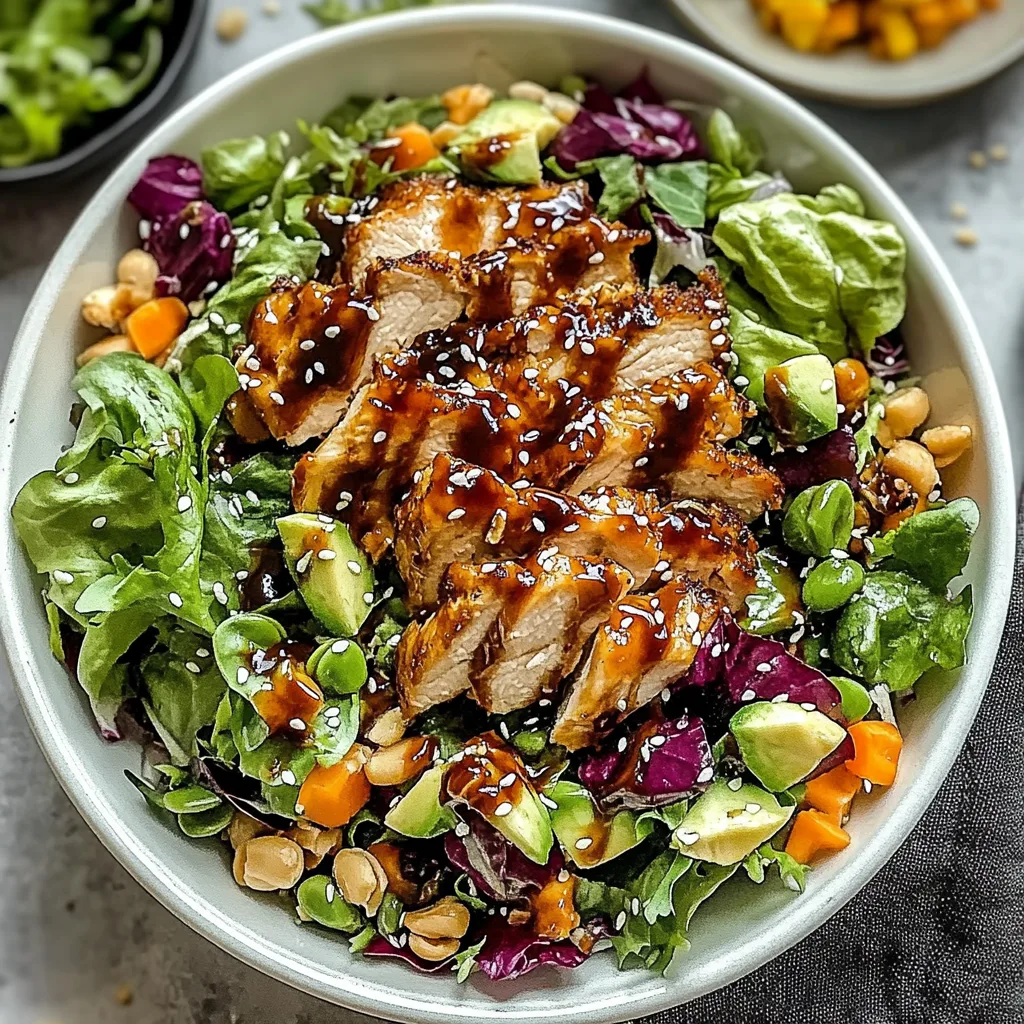 Recipe preparation for Sesame Chicken Salad Recipe