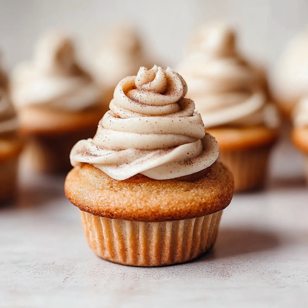 Golden Swirl Cinnamon Roll Cupcakes recipe - delicious and easy to make