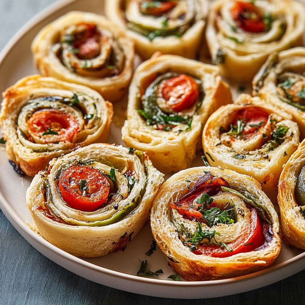Recipe preparation for Mediterranean Pinwheels