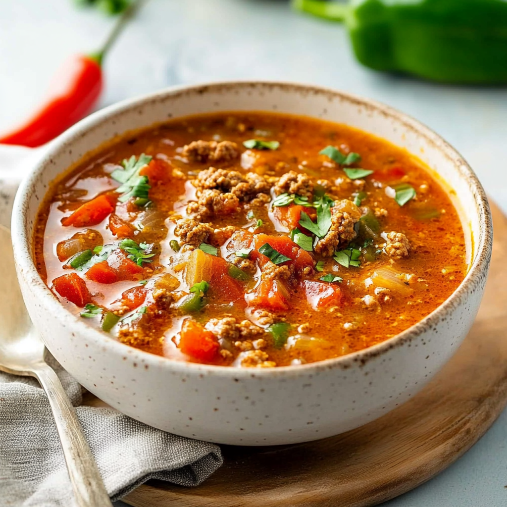 Stuffed Pepper Soup recipe - delicious and easy to make