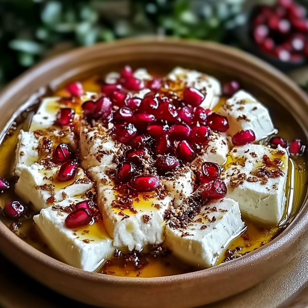 Baked Feta with Pomegranate and Honey recipe - delicious and easy to make