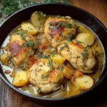 Chicken Normandy or French Apple Cider Chicken recipe - delicious and easy to make