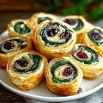 Cranberry & Spinach Pinwheels recipe - delicious and easy to make