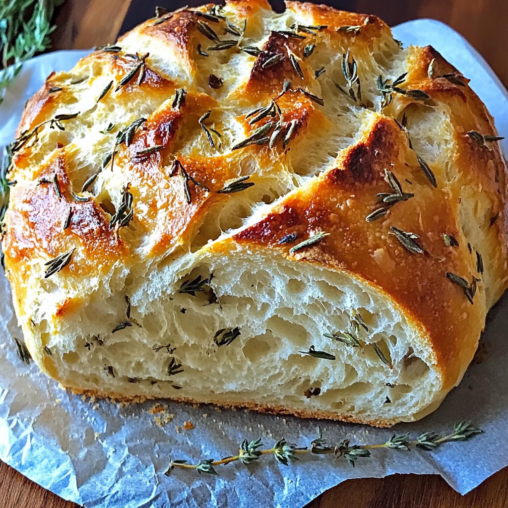 Recipe preparation for Garlic Herb Braided Bread