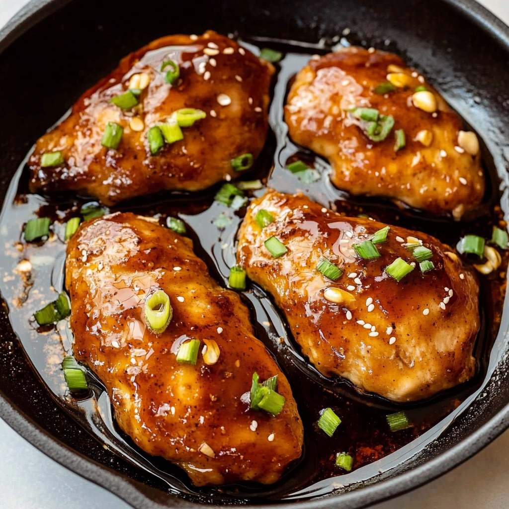 Recipe preparation for Honey Garlic Chicken