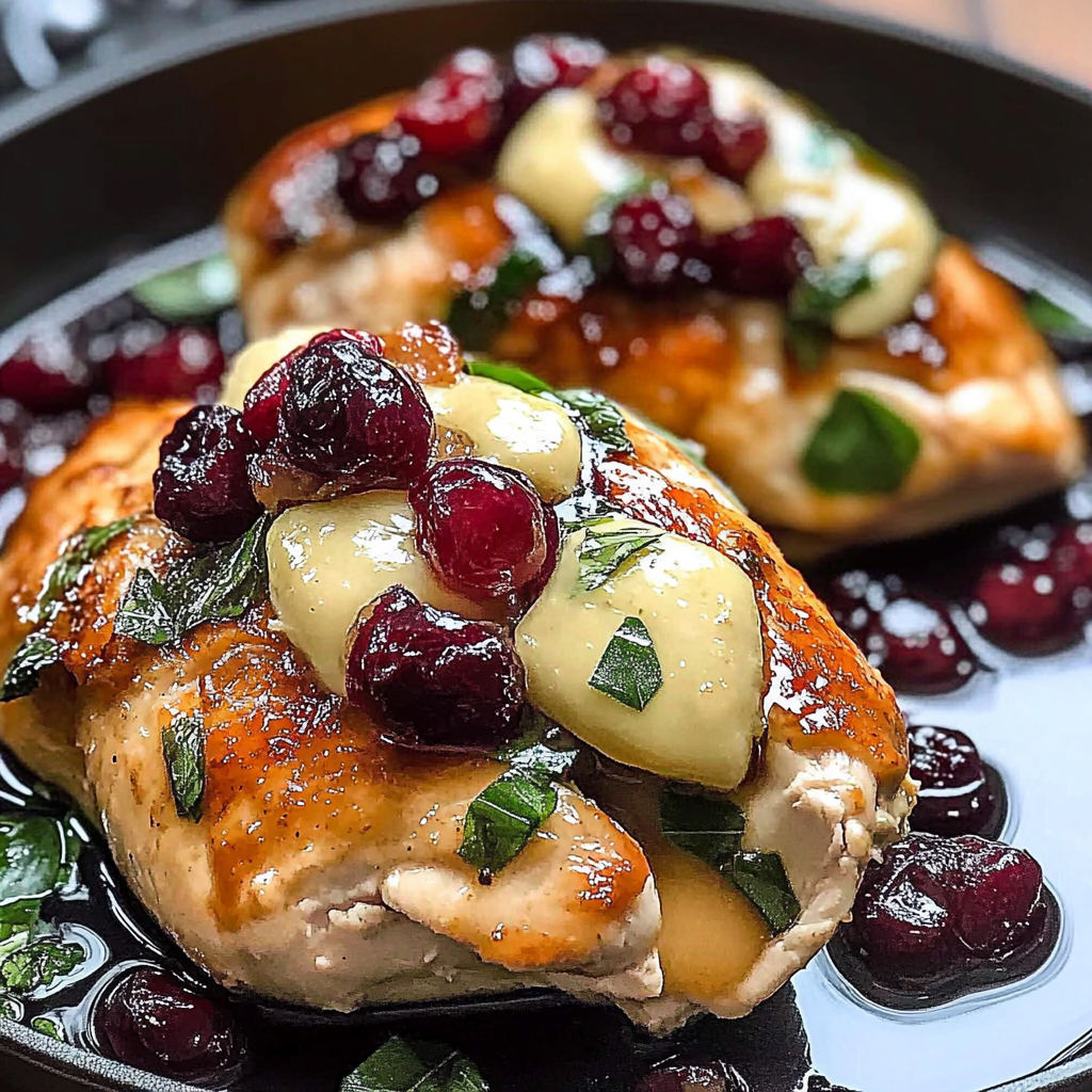 Impressive Cranberry Brie Stuffed Chicken recipe - delicious and easy to make