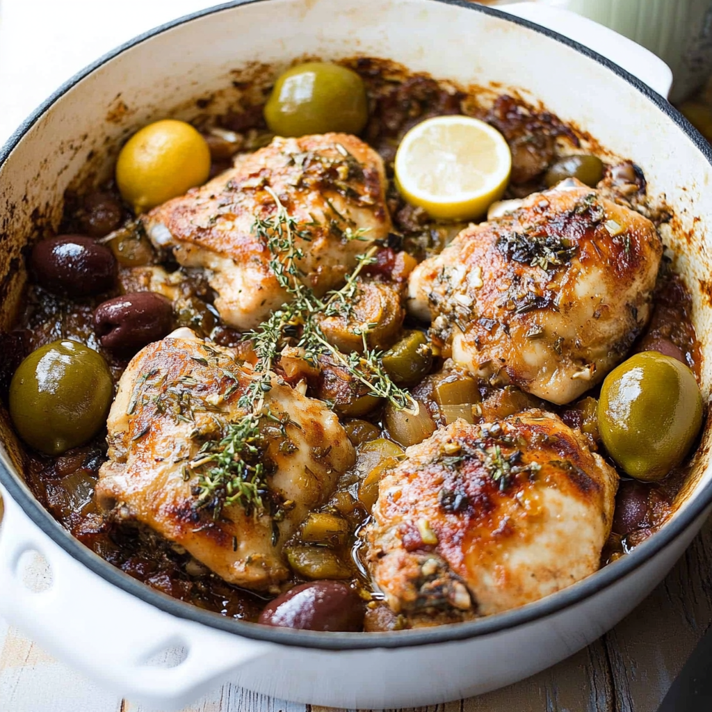 Mediterranean Chicken Recipe with Lemons & Olives recipe - delicious and easy to make