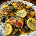 Mediterranean Lemon Chicken with Artichokes & Olives recipe - delicious and easy to make