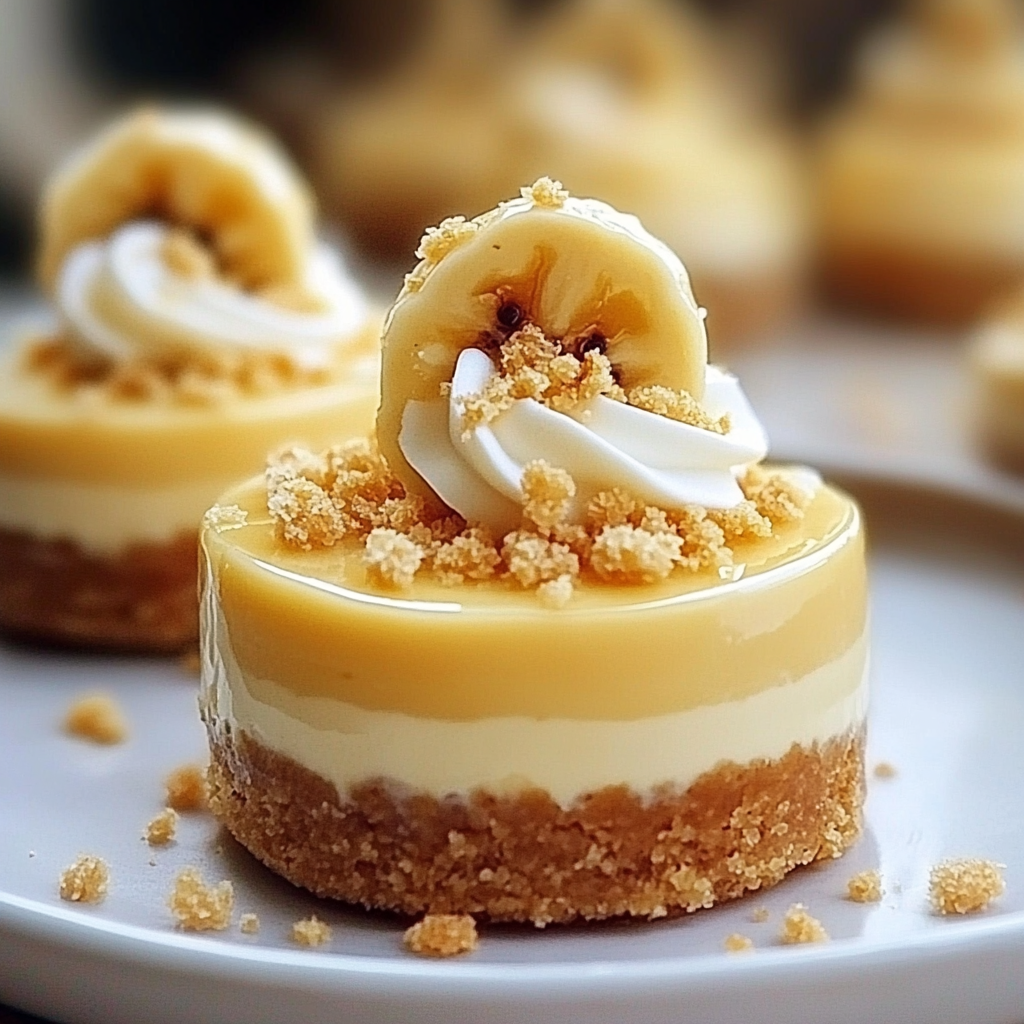 Mini Banana Pudding Cheesecakes recipe - delicious and easy to make
