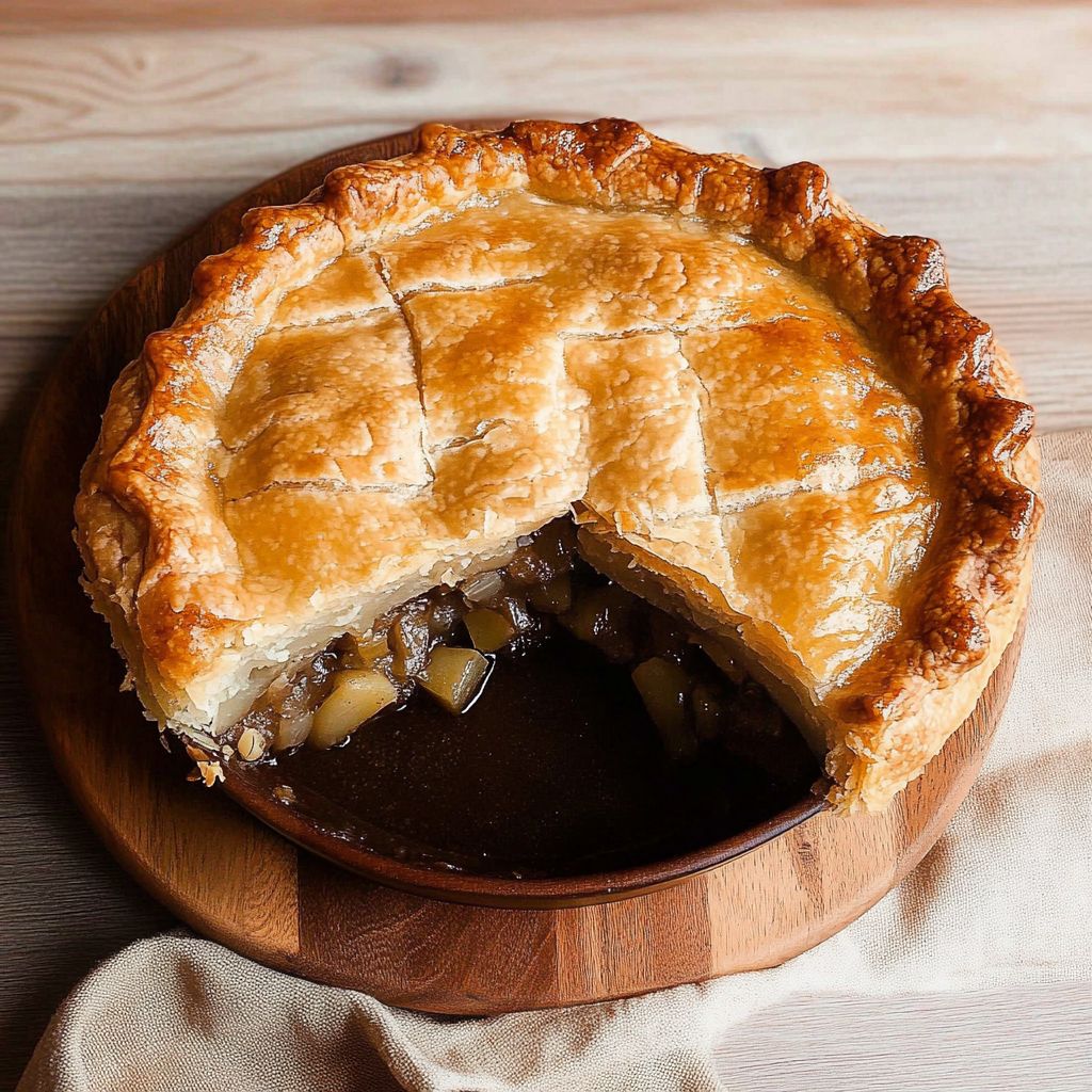 Recipe preparation for Pork Leek and Potato Pie