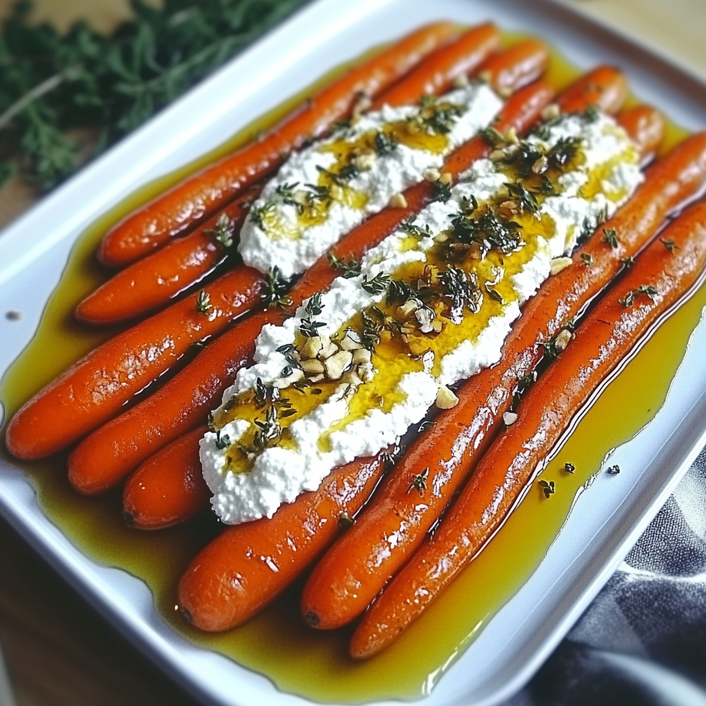 Roasted Carrots with Whipped Ricotta and Hot Honey recipe - delicious and easy to make
