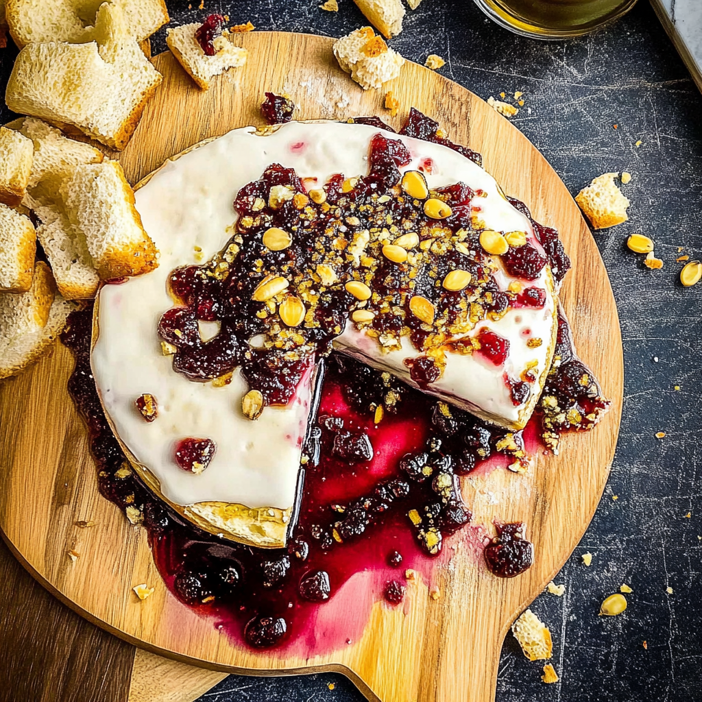 3-Ingredient Baked Brie with Jam recipe - delicious and easy to make