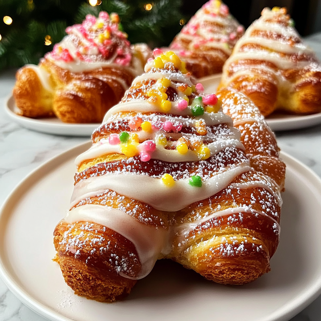 Christmas Tree Cinnamon Pastries recipe - delicious and easy to make