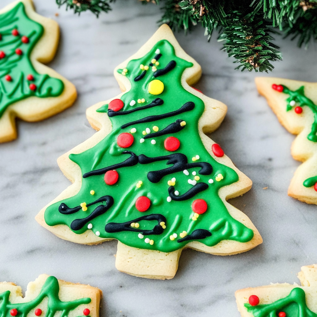 Christmas Tree Sugar Cookies recipe - delicious and easy to make