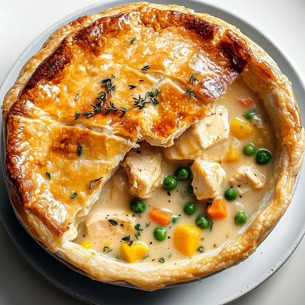 Recipe preparation for Classic Chicken Pot Pie