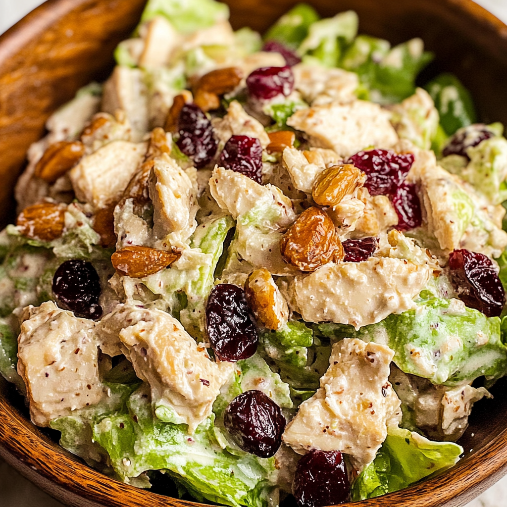 Recipe preparation for Cranberry Chicken Salad