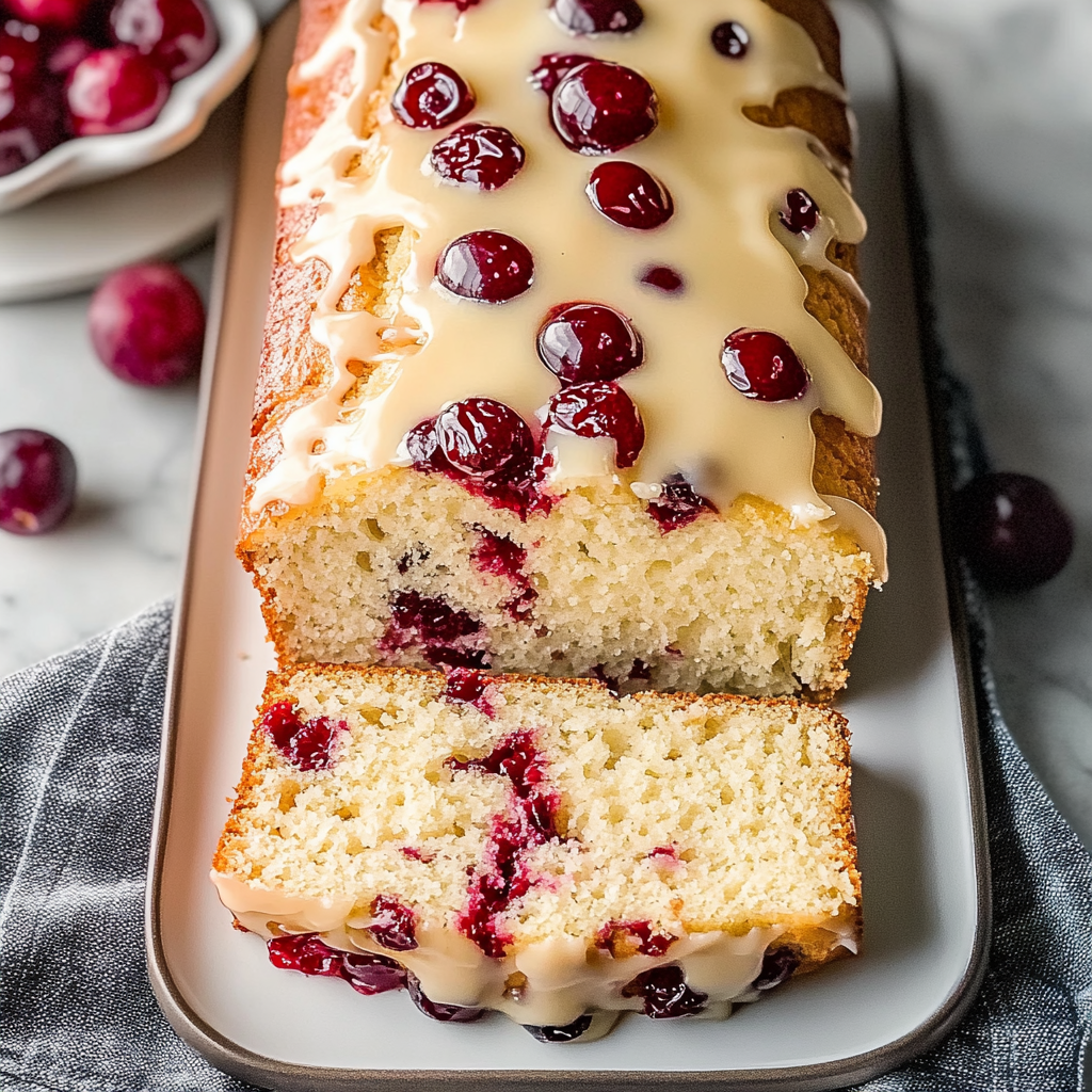 Recipe preparation for Cranberry Cream Cheese Bread