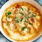 Creamy Sun-Dried Tomato Chicken Gnocchi Skillet recipe - delicious and easy to make