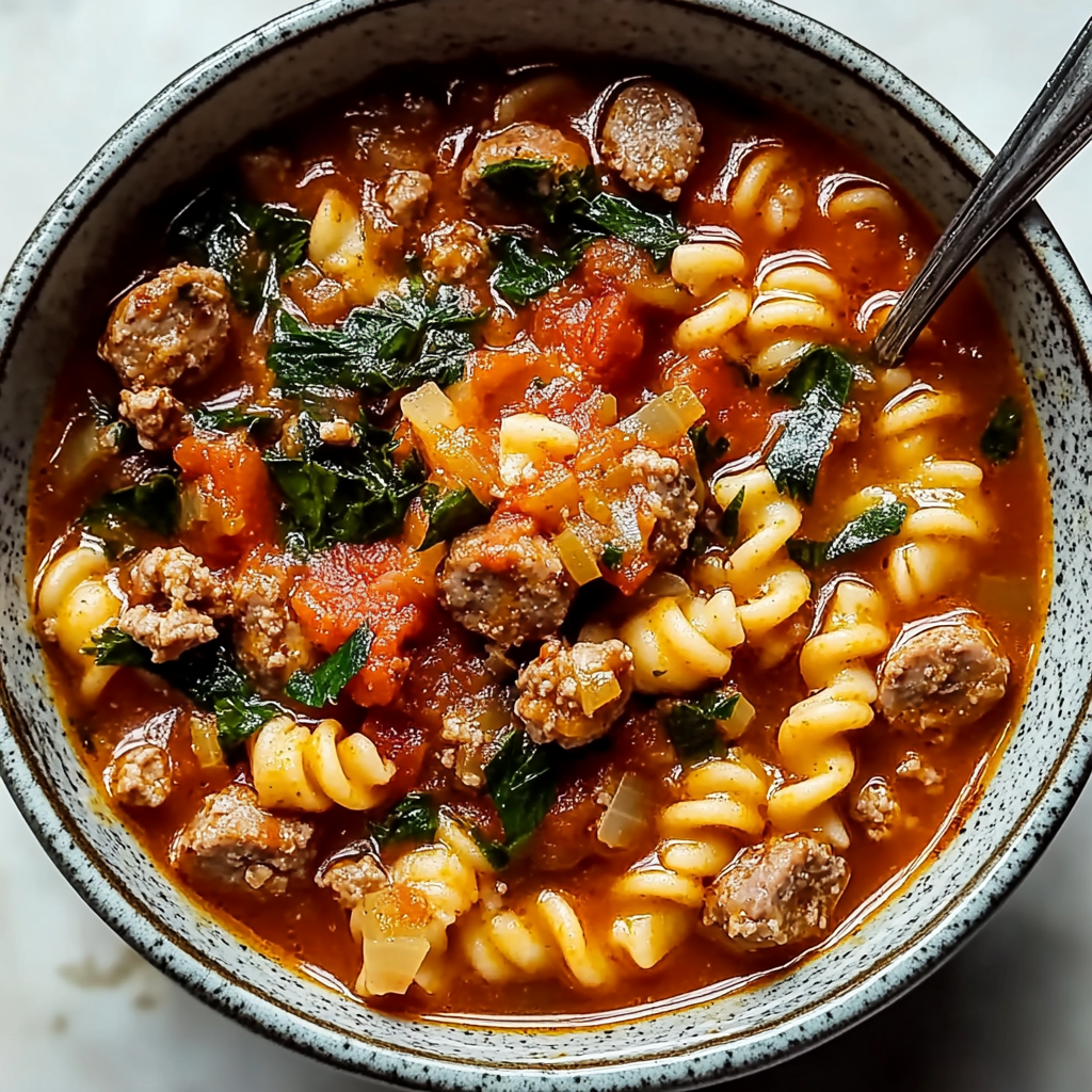 Easy Italian Sausage Soup recipe - delicious and easy to make