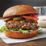 Healthy Baked Black Bean Burgers on Whole Wheat Buns recipe - delicious and easy to make