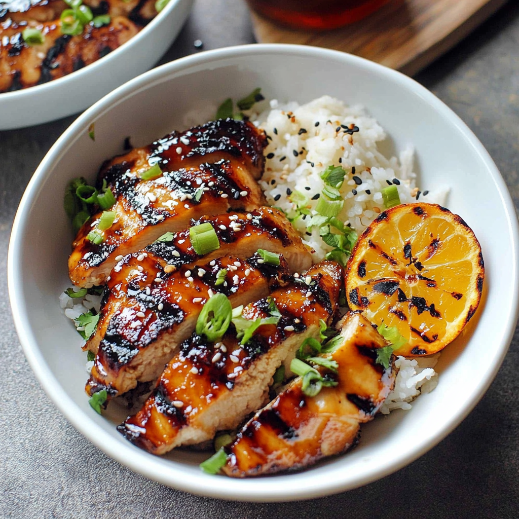 Recipe preparation for Marinated Asian Grilled Chicken