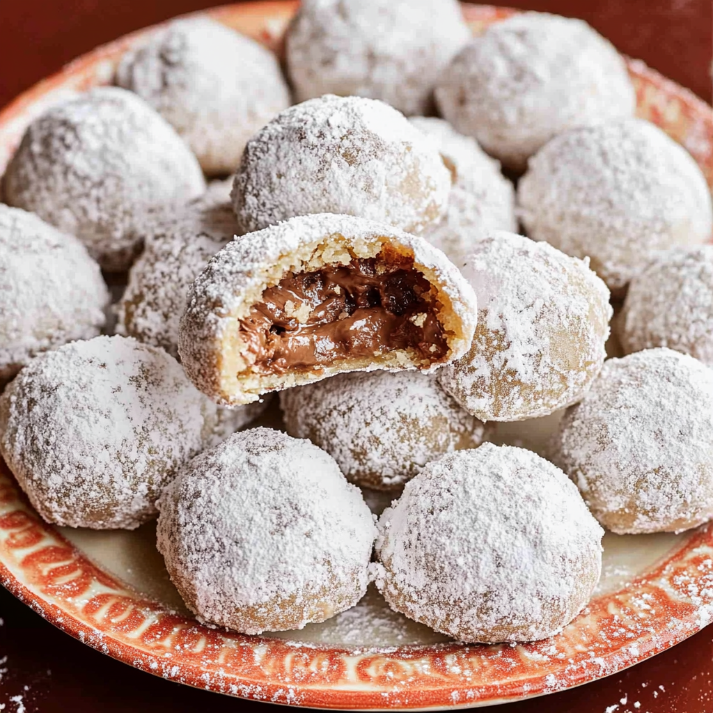 Nutella Hazelnut Snowball Cookies recipe - delicious and easy to make